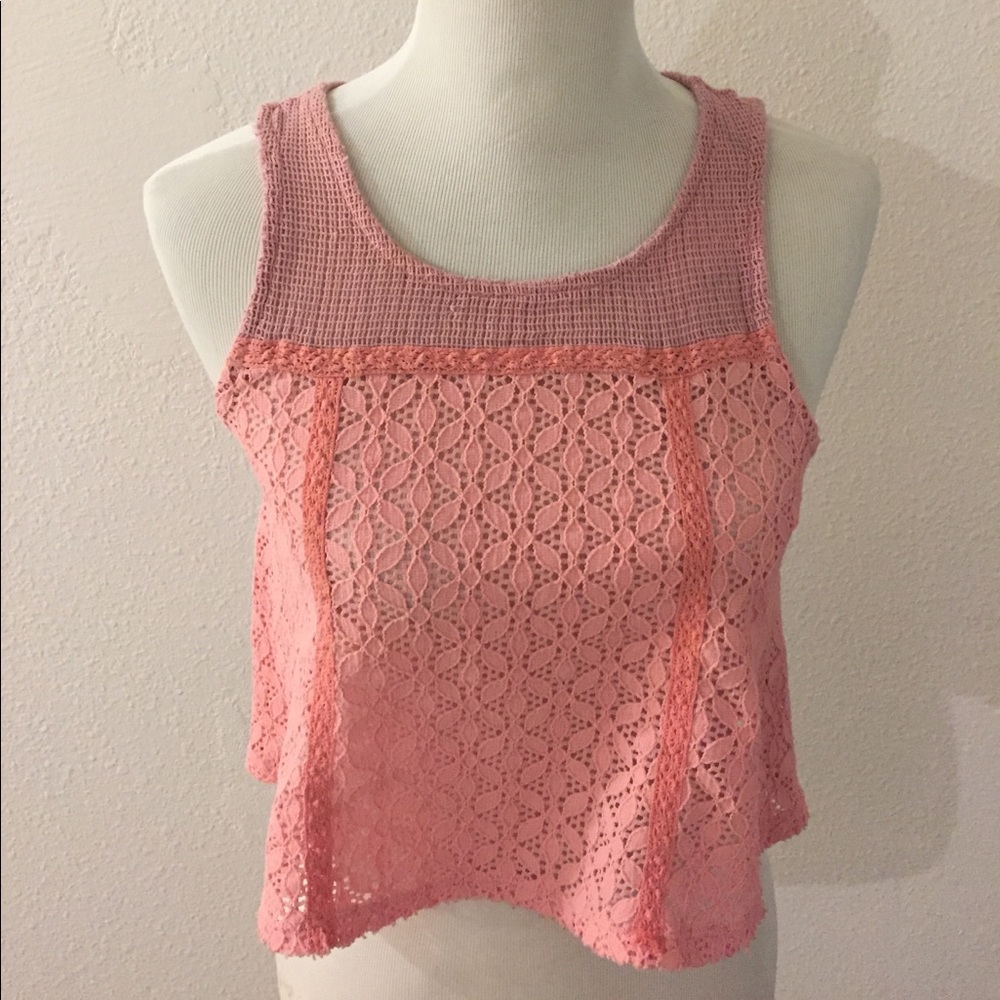 Free People Crochet Crop Top