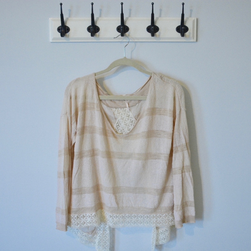 Free People Open Back Sweater