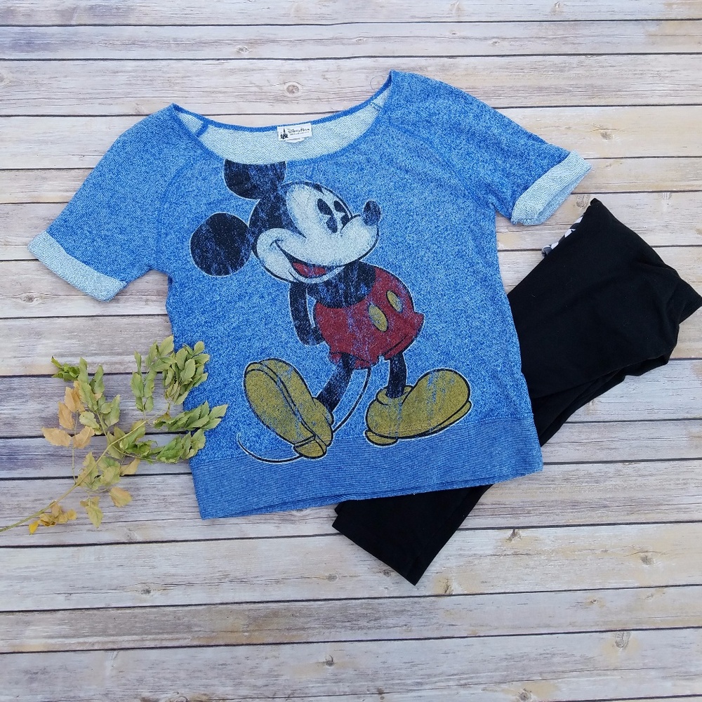 Disney Parks Mickey Mouse Blue Sweatshirt