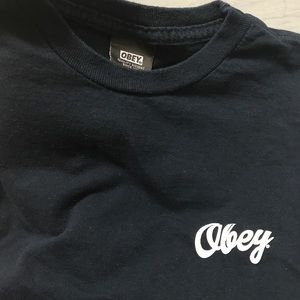 Navy Obey T Shirt
