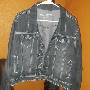 Maurices denim jacket plus size 3xl