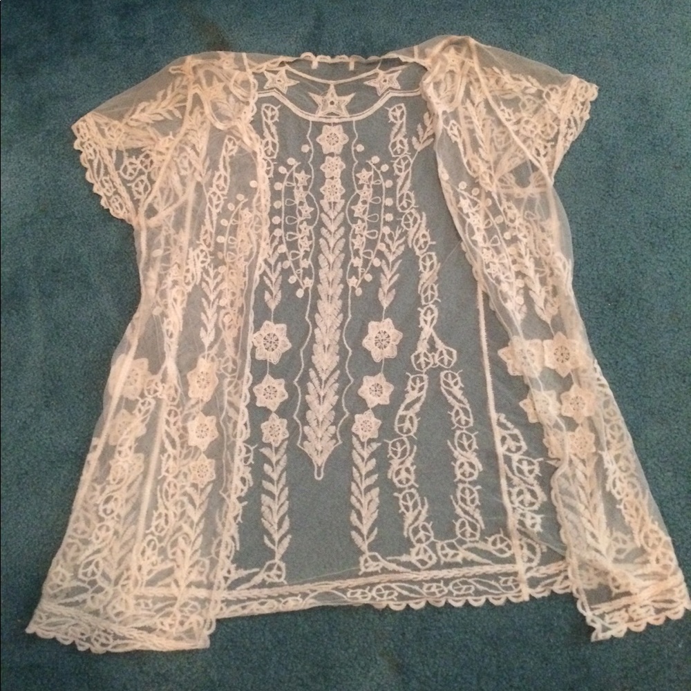 Free People sheer shawl