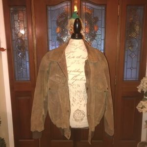 Suede/Leather men’s bomber jacket.  XL.