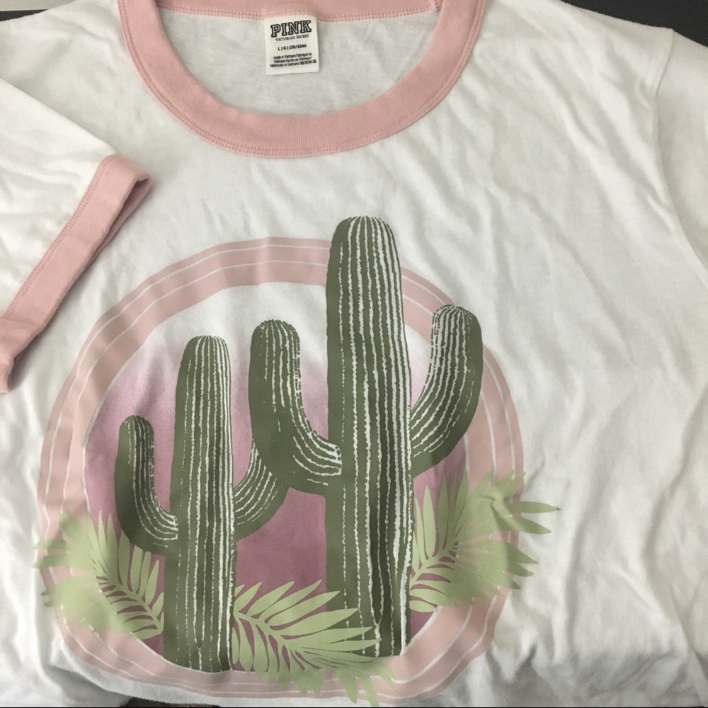 VS Pink Ringer Tee