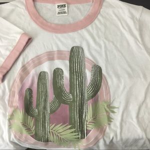 VS Pink Ringer Tee