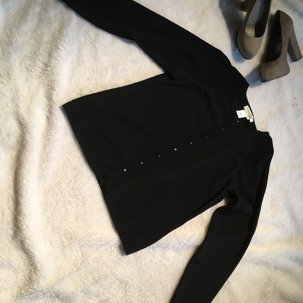 🎈Classic Coldwater Creek Cardigan Black Sweater M