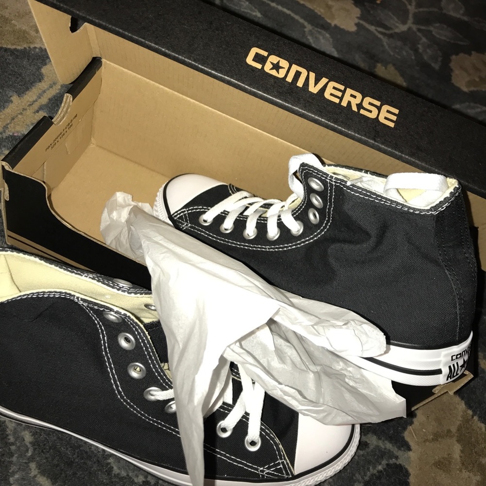 Black Converse Hightops All Stars