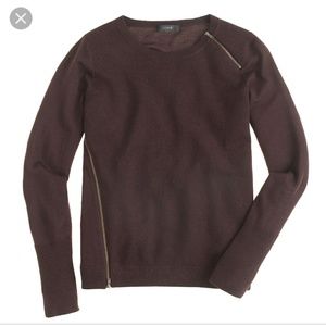J.Crew asymmetrical zipper sweater