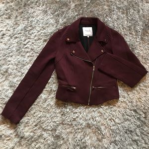 Zara Trafaluc Burgundy Moro Jacket