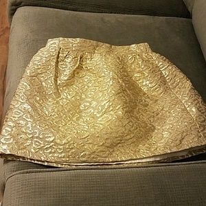 Gold fashion skirt
