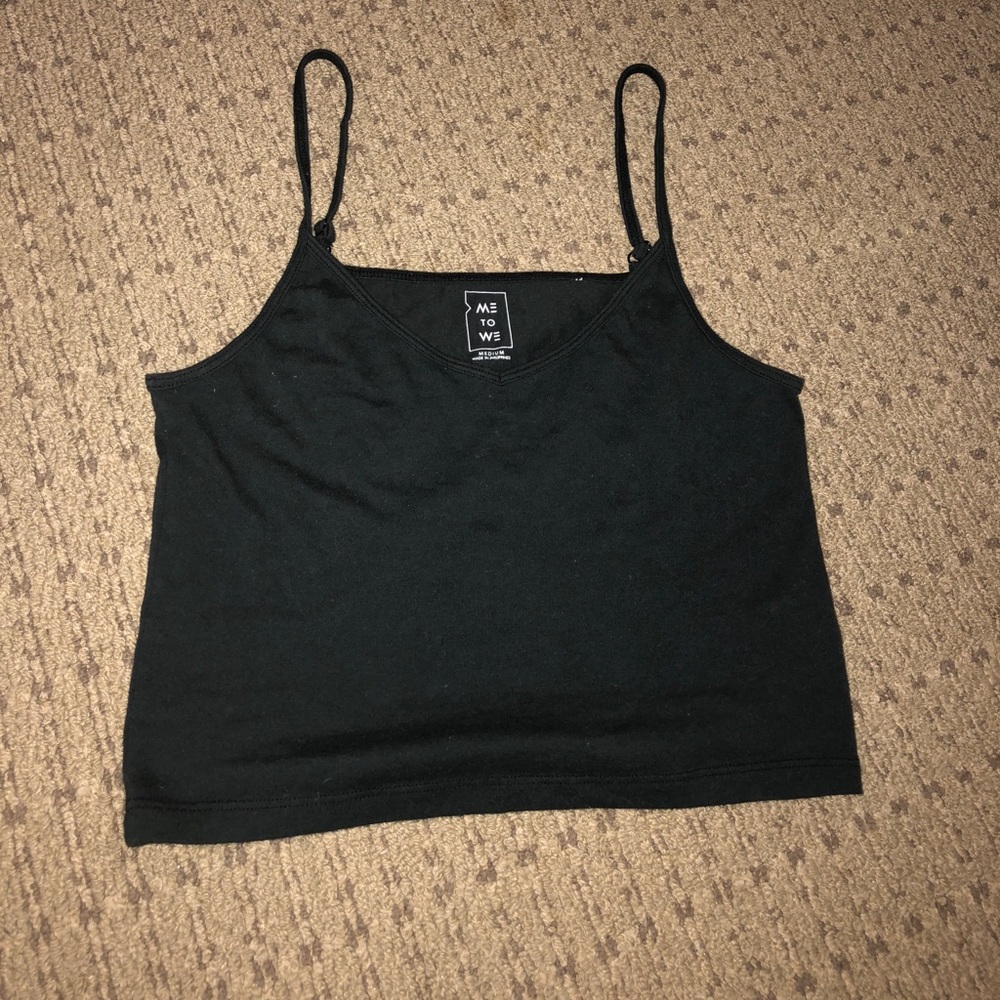PacSun Black Crop Tank Top
