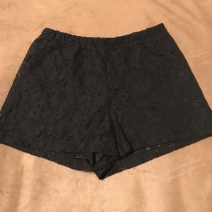 Forever 21 Black Lace Shorts