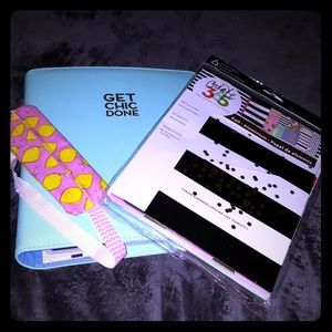 Happy planner with hand made pencil holder