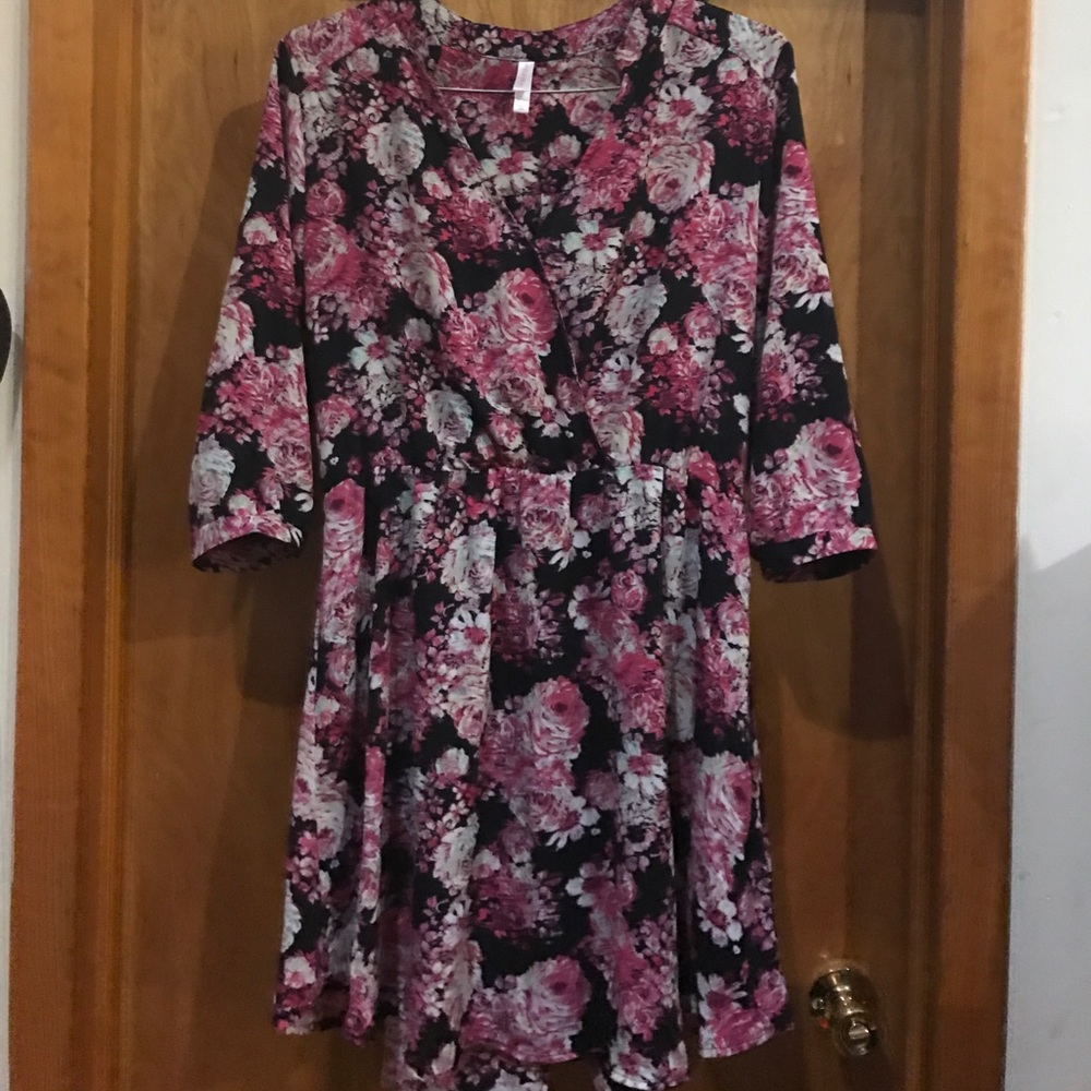 Floral Wrap Dress