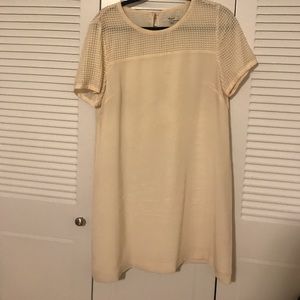 Madewell ivory shift dress