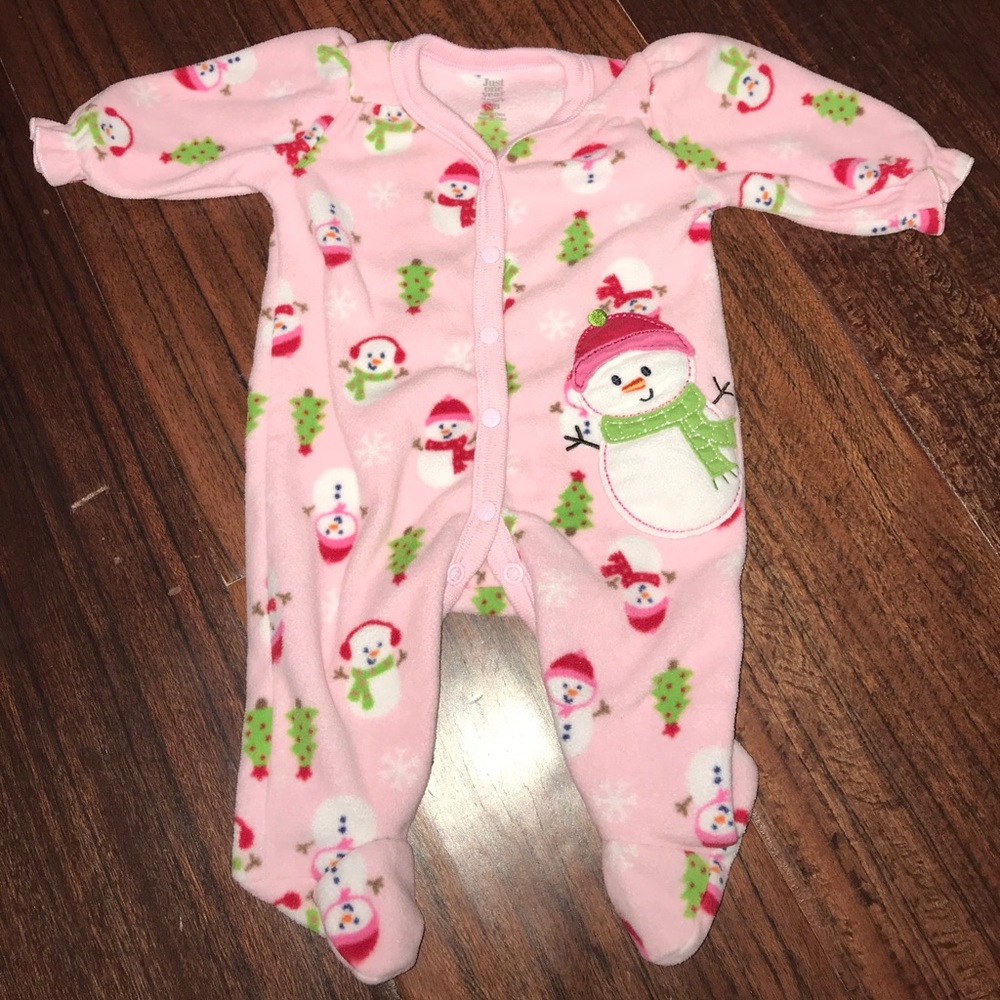 ⛄️ Snowman  Snap-Up Fleece Sleep & Play ☃️