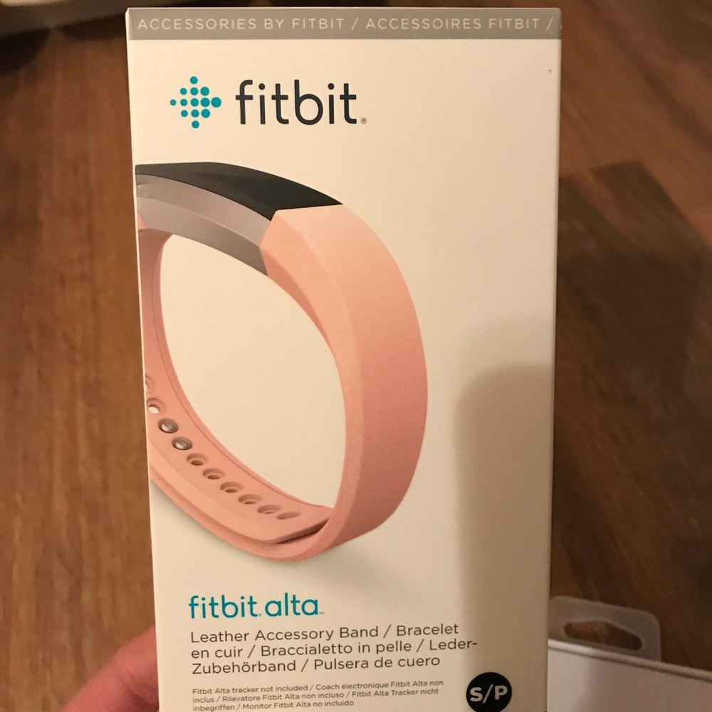 Fitbit Alta Blush Pink Leather Accessory Band