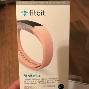 Fitbit Alta Blush Pink Leather Accessory Band