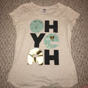 Beige t-shirt “OH YEAH”