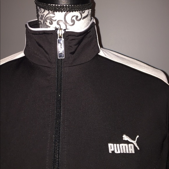 Black & White Puma Track Jacket - Picture 4 of 5