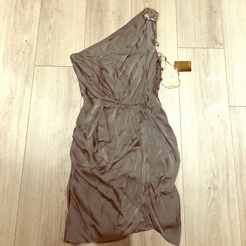 One (bling) shoulder dress