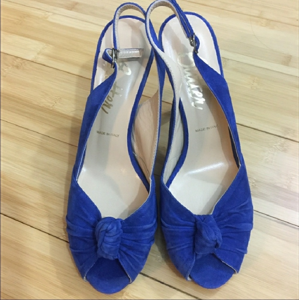 Butter Peep Toe Slingback Shoes