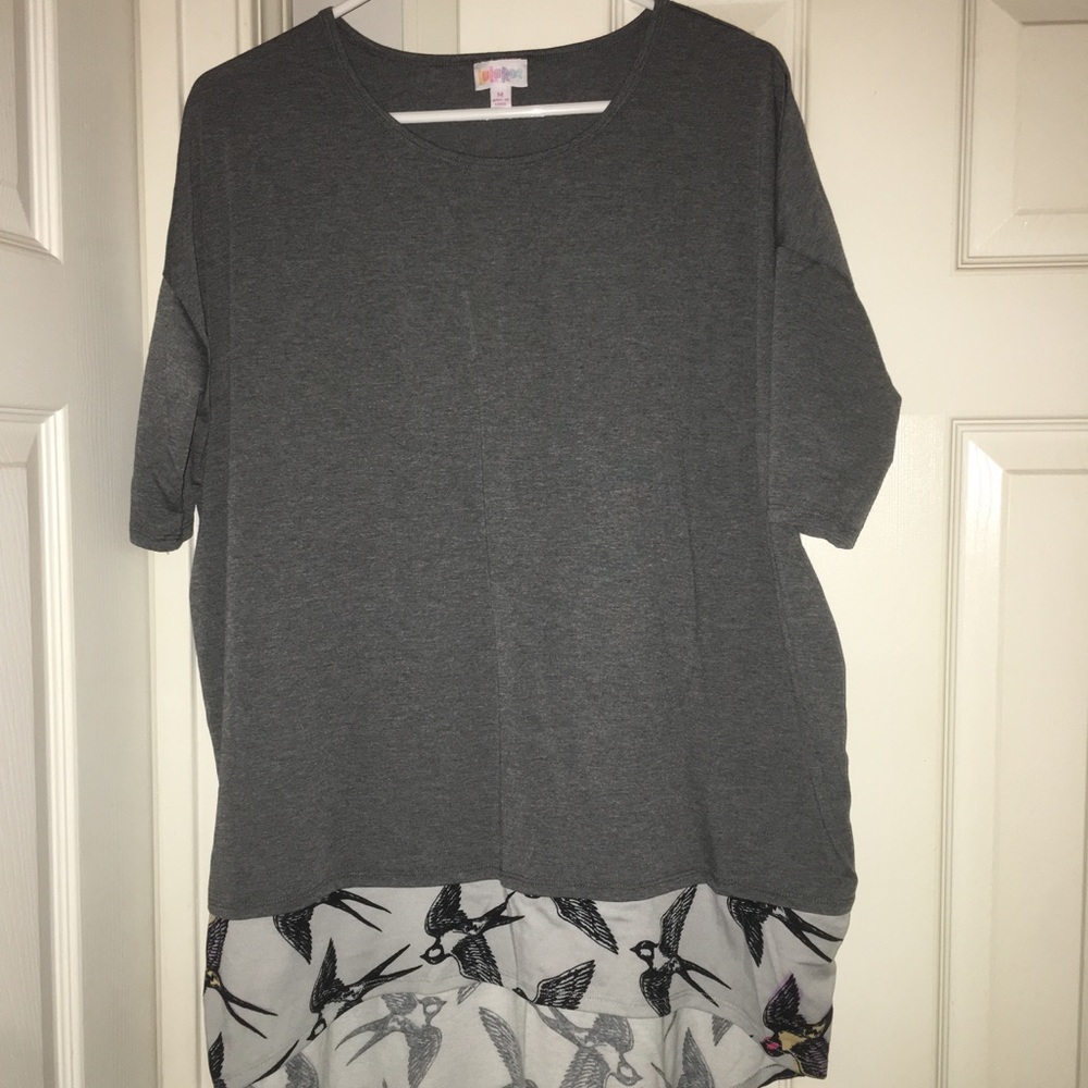 Gray Irma - M. Bottom is sparrows. Never worn
