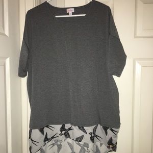 Gray Irma - M. Bottom is sparrows. Never worn