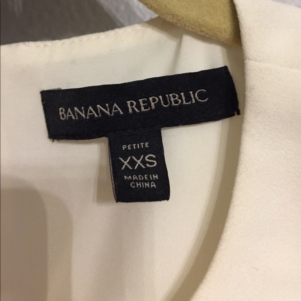 Banana Republic Holiday Fringe XXS Petite Ivory - Picture 2 of 3