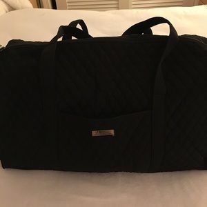 Vera Bradley large duffel in black microfiber!
