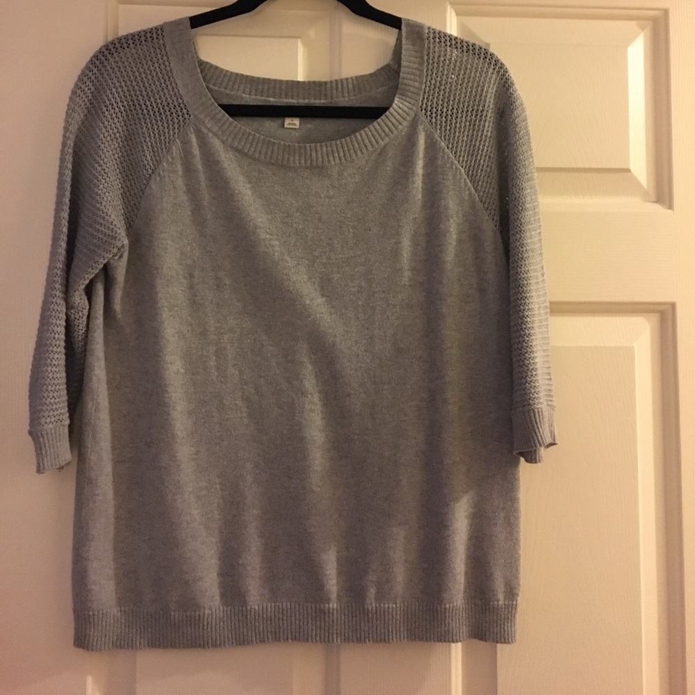 Gap open knit sleeves sweater