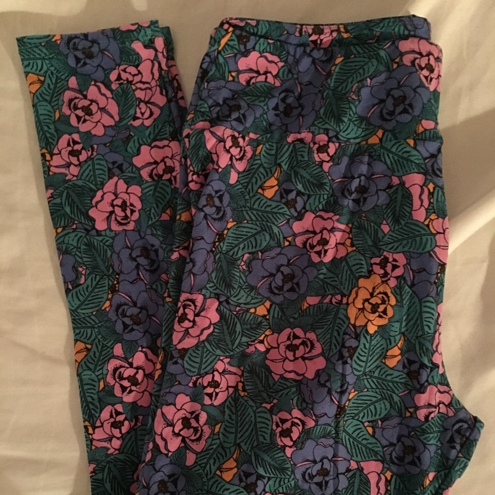 Tc LulaRoe floral leggings