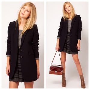 NW3 Hobbs Dark Navy ‘Oak’ Tailored Wool Mix Coat