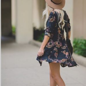 Tallow blue pattern dress from urban outfitters