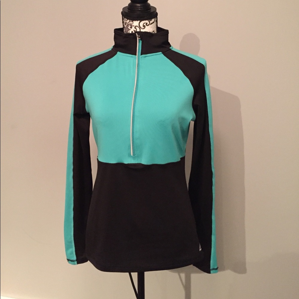 Black & Teal RBX Half Zip