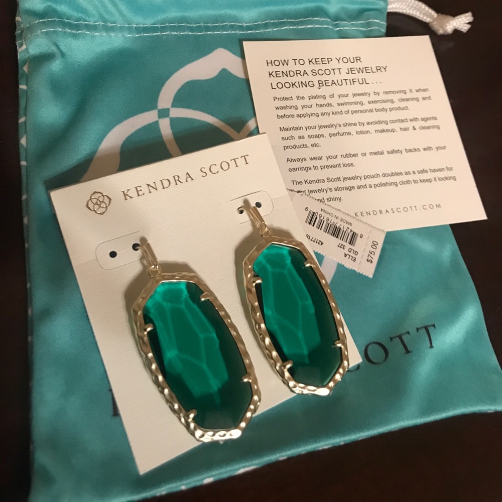 Kendra Scott Green Ella earrings
