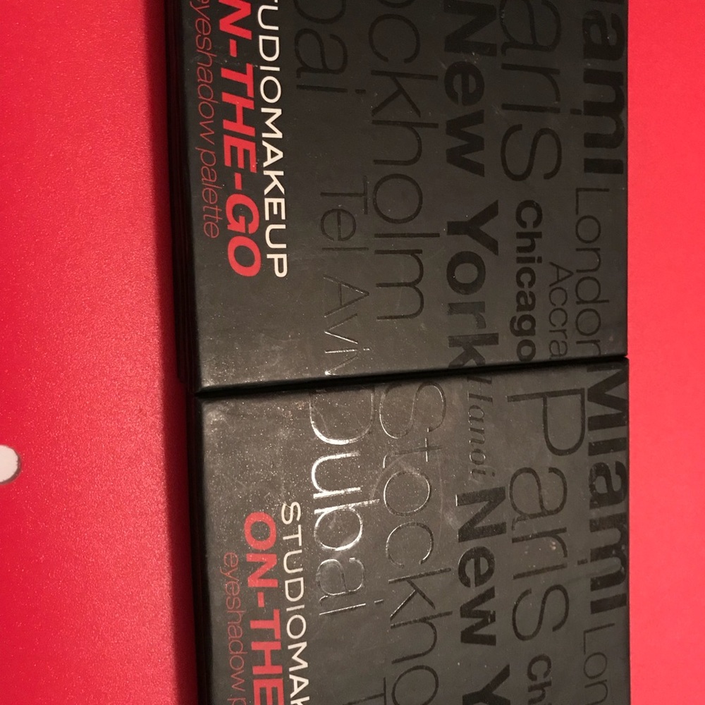 Two studio makeup on the go palettes