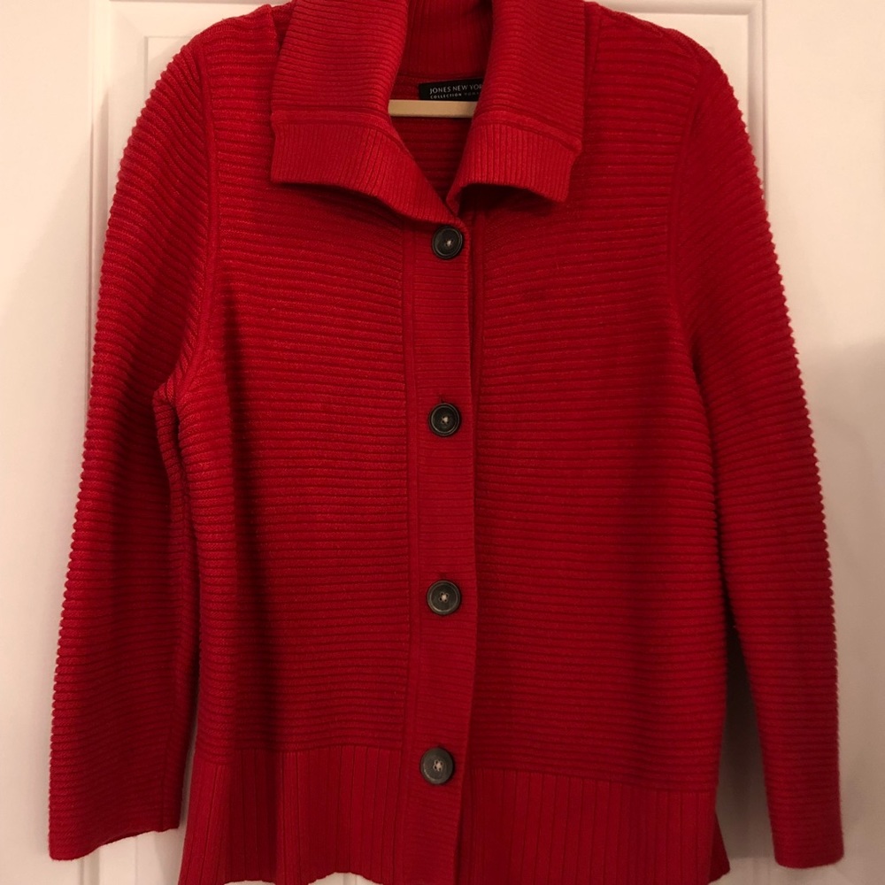 Red Sweater Jacket