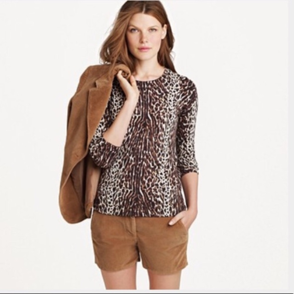 J. Crew Tippi Sweater in Leopard Print.