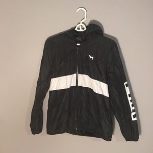 Black and white PINK windbreaker