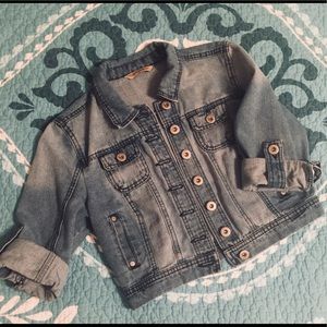 Cropped Denim Jean Jacket