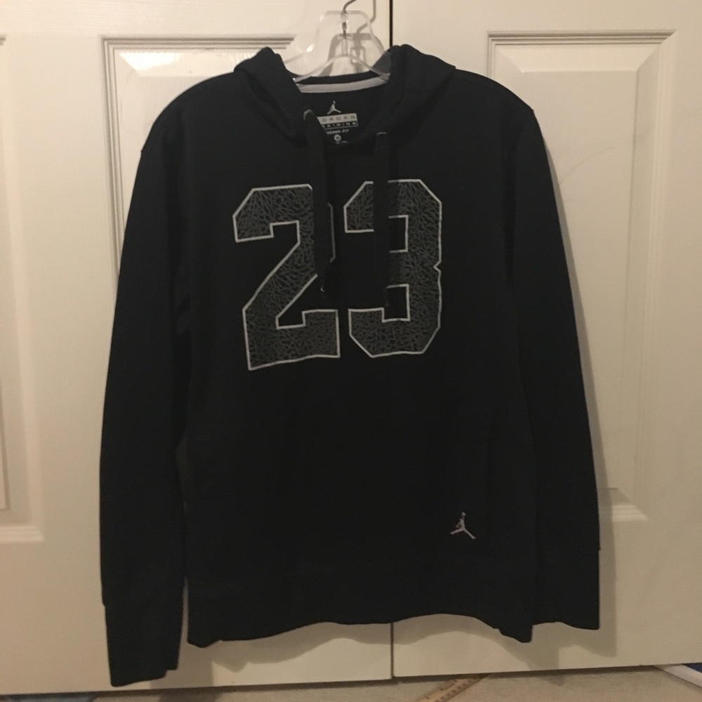 Jordan 23 Black Elephant Print hoodie