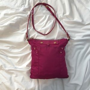 Michael Kors Pink Canvas Crossbody Bag