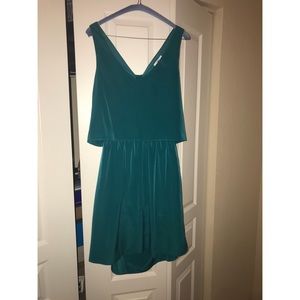 Bar III teal open back dress