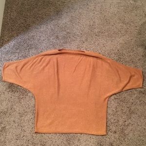 Sold-Copper colored short sleeve sweater small
