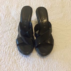 Black Wedges Size 10