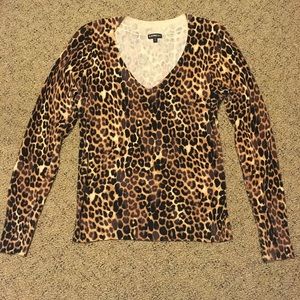 Cheetah Print Express Sweater