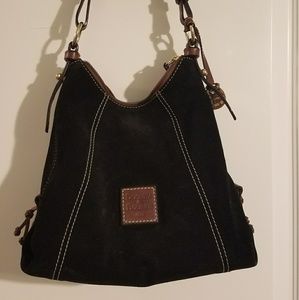 Dooney & Bourke black suede handbag