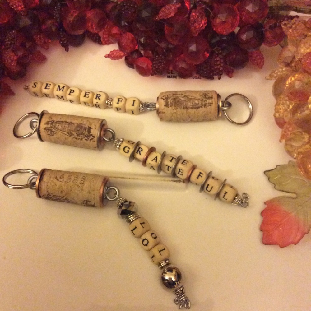 Cork Personalize Keychain