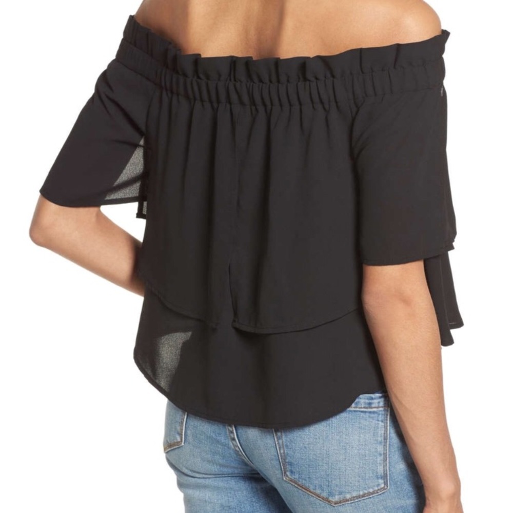 🔹sold🔹Leith Black Off the Shoulder Top - Picture 2 of 3